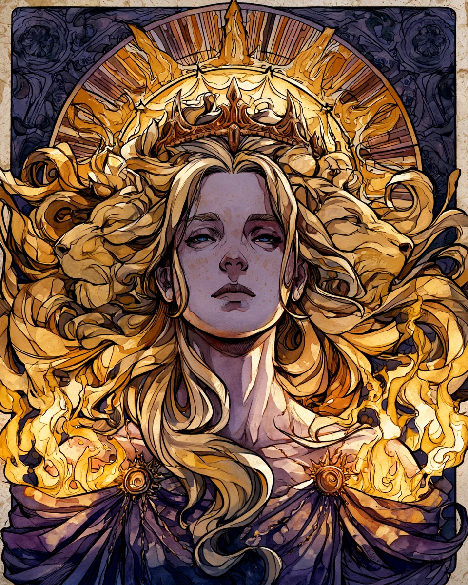 Løven stjernetegn — illustrasjon