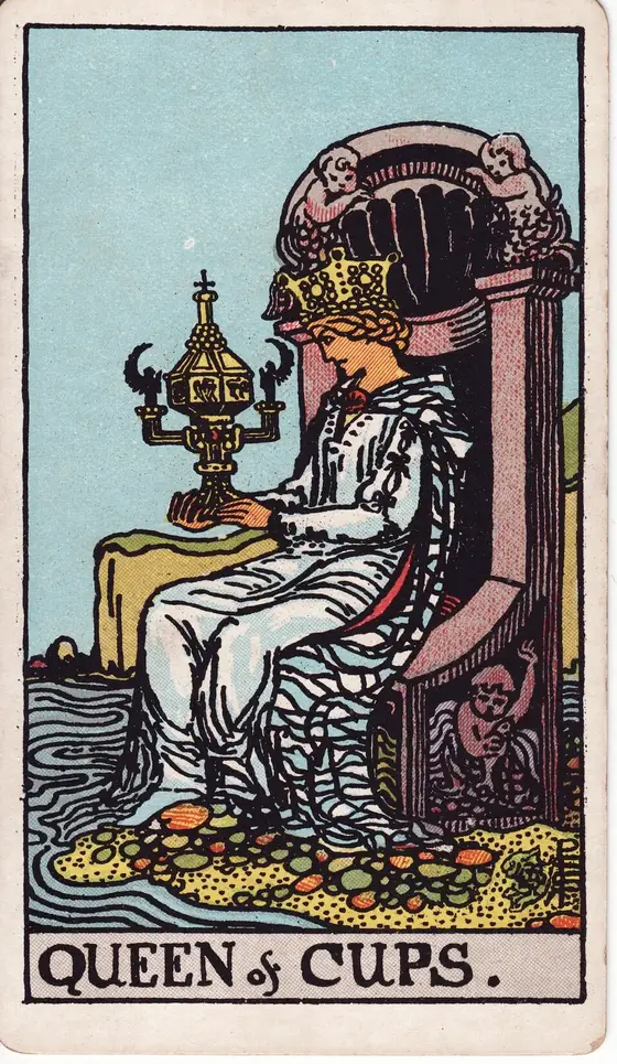 Dronningen av Begre – tarotkort i Rider–Waite-stokken