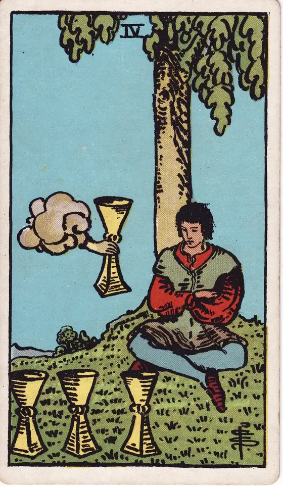 Fire av Begre – tarotkort i Rider–Waite-stokken