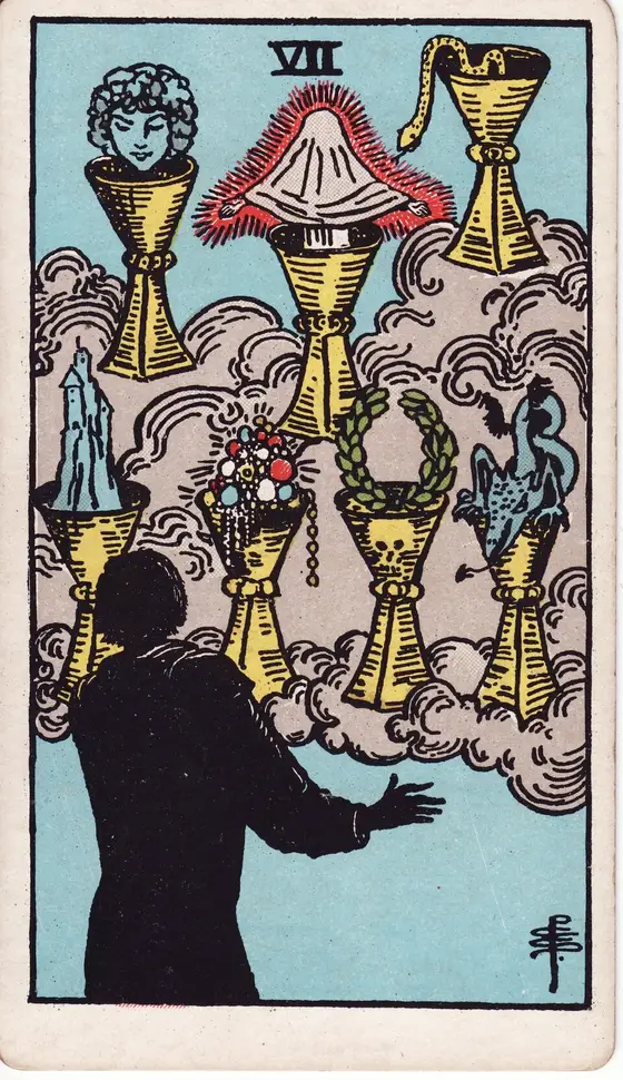 Syv av Begre – tarotkort i Rider–Waite-stokken