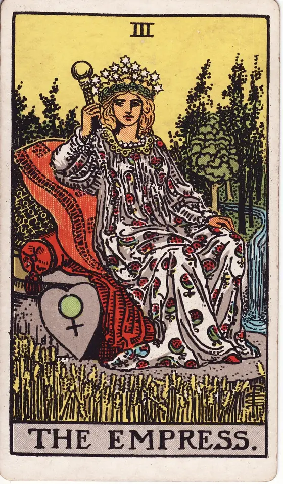 Keiserinnen – tarotkort III i Rider–Waite-stokken