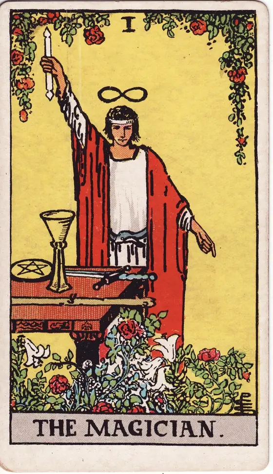 Magikeren – tarotkort I i Rider–Waite-stokken