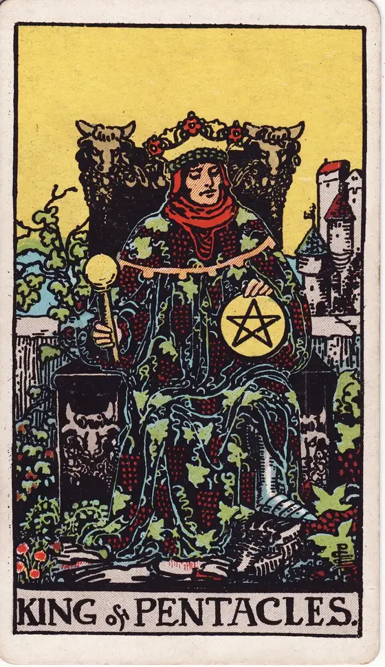 Kongen av Mynter – tarotkort i Rider–Waite-stokken