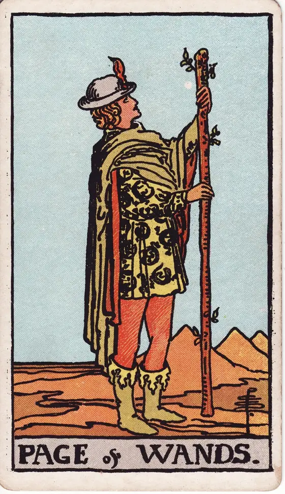 Knekten av Staver – tarotkort i Rider–Waite-stokken