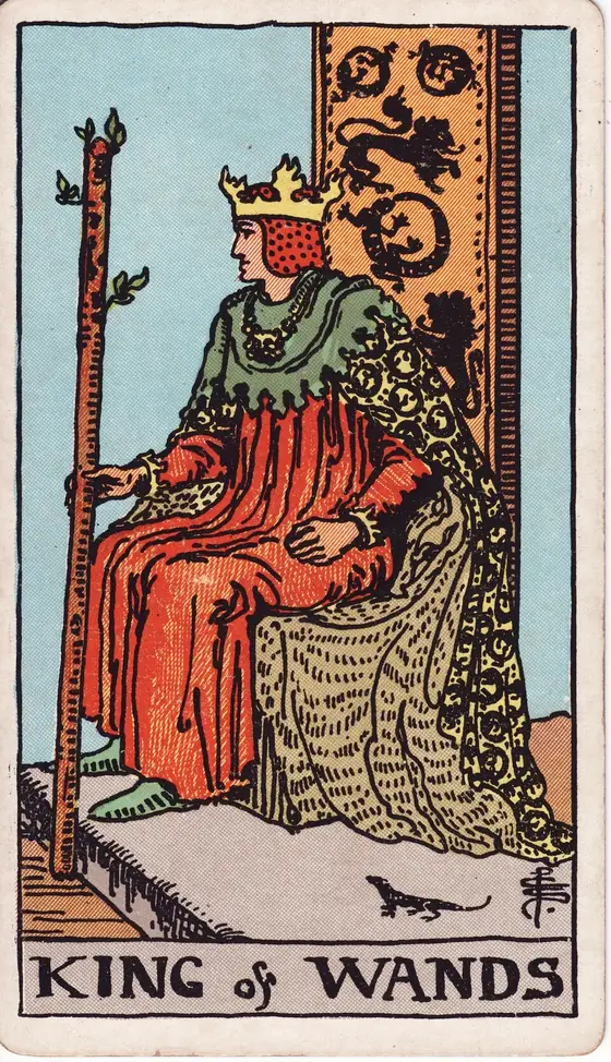 Kongen av Staver – tarotkort i Rider–Waite-stokken