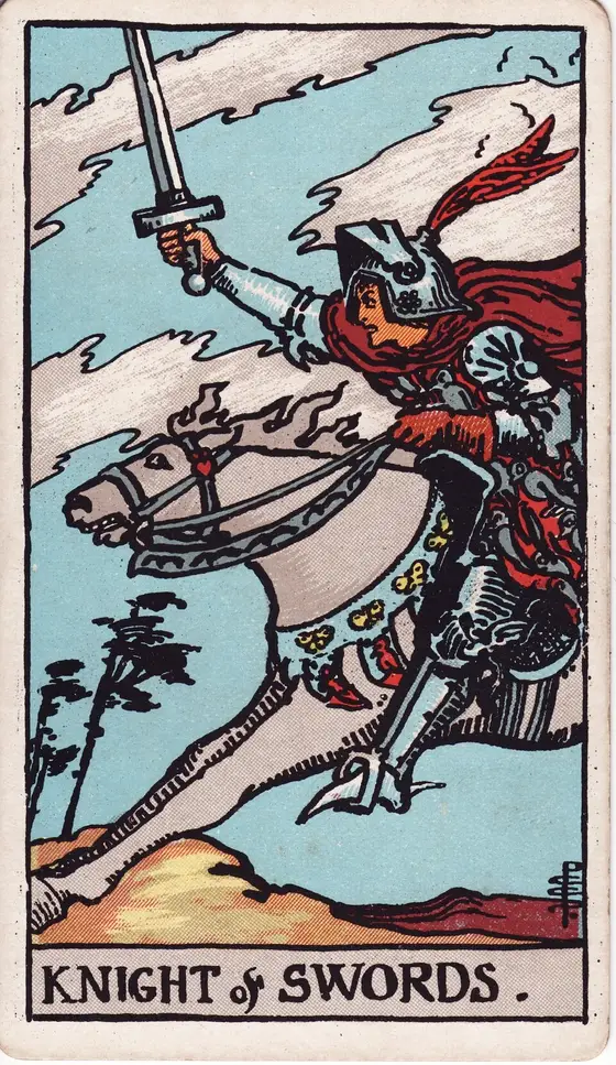 Ridderen av Sverd – tarotkort i Rider–Waite-stokken