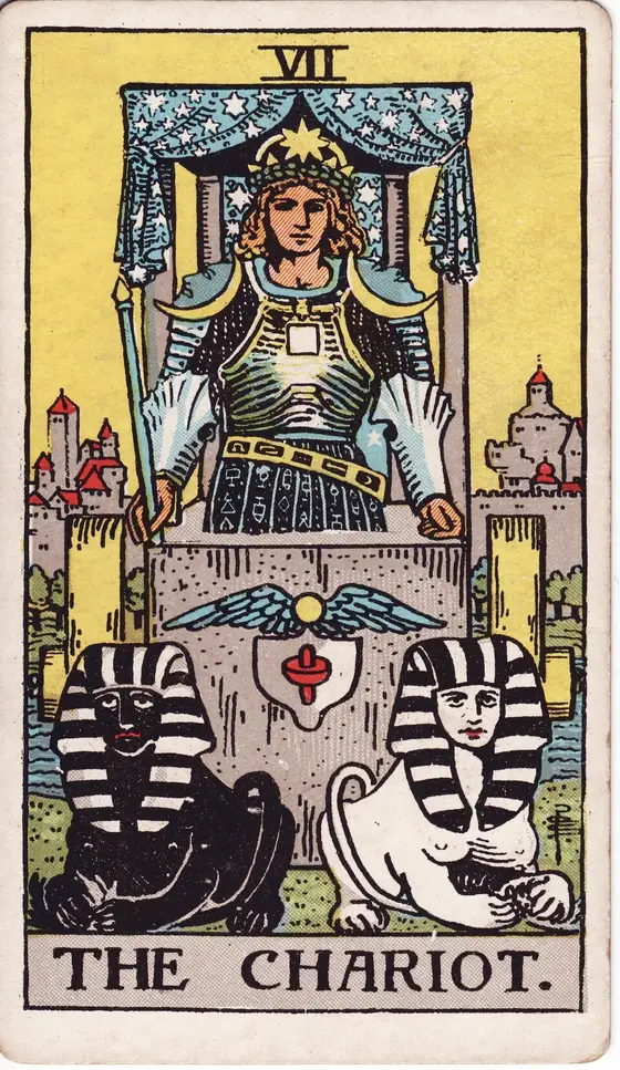 Vognen – tarotkort VII i Rider–Waite-stokken