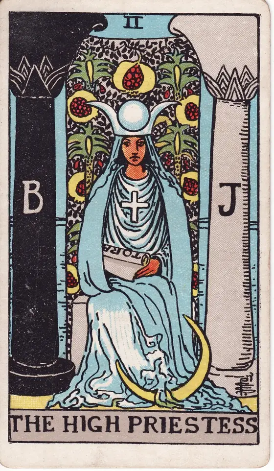 Yppersteprestinnen – tarotkort II i Rider–Waite-stokken